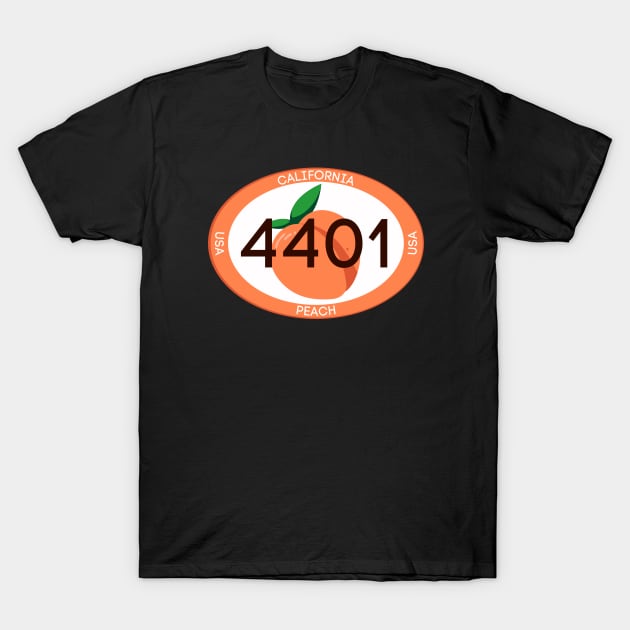 California White Peach 4401 T-Shirt by TJWDraws